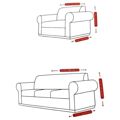 Pokrowiec Na Sofę 3 Osobową Żakardowy Biały na Arena.pl