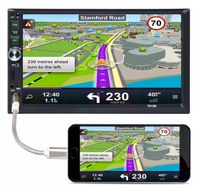 Radio Samochodowe 2DIN 7cali Android Auto Car Play BT USB AUX SD Mikrofon
