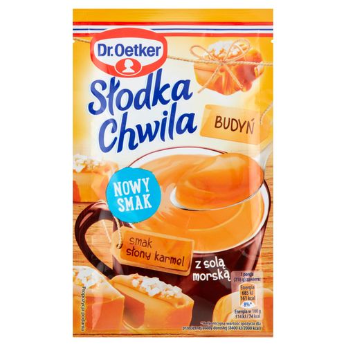 DR.OETKER BUDYŃ SŁODKA CHWILA smak SŁONY KARMEL Z SOLĄ MORSKĄ karmelowy 43g na Arena.pl