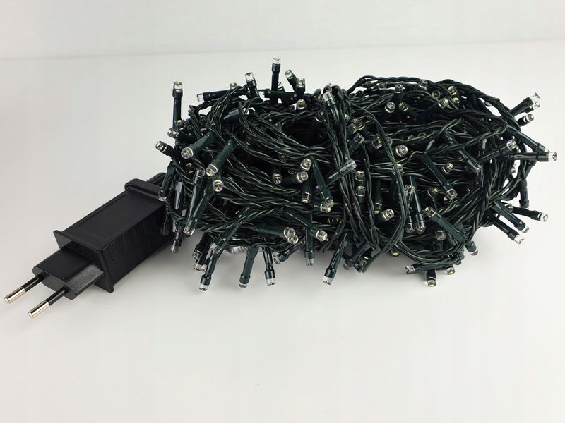 LAMPKI CHOINKOWE 400 LED BIAŁE BIAŁY ATEST CHOINKA zdjęcie 12