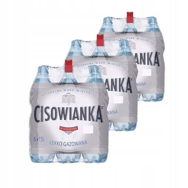 Cisowianka Naturalna woda mineralna lekko gazowana 1,5l x18 sztuk ...