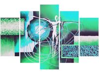 OBRAZ ABSTRAKCYJNY TANIEC ZIELENI