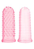 nakładki na palce toyjoy tpr różowe 7 cm