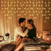 Kurtyna świetlna 10m led 440 lampek ciepła biel