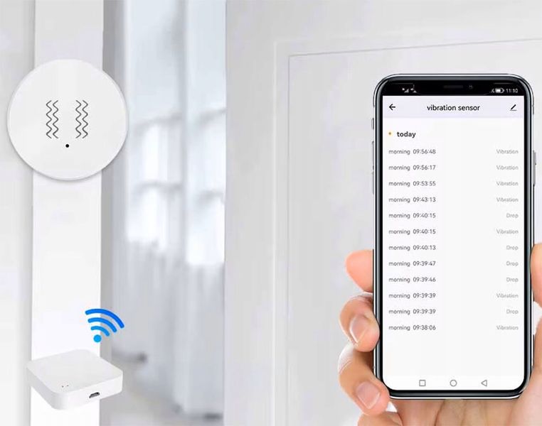 Czujnik Wibracji Inteligentny Sensor Drgań Detektor ZigBee TUYA Smart Life zdjęcie 8