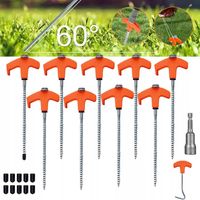 10X KOLKI DO NAMIOTU WYKONANE KOTWY GRUNTOWE ŚLEDZIE SKALISTE DO TRAMPOLINY