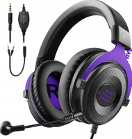 Słuchawki Gamingowe EKSA E900 3,5 mm Fioletowe Mikrofon PC Xbox PS5