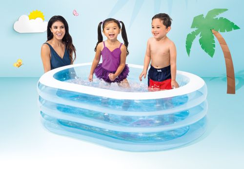 Basen dmuchany brodzik dla dzieci owalny 163x109x46 cm INTEX 57482 na Arena.pl