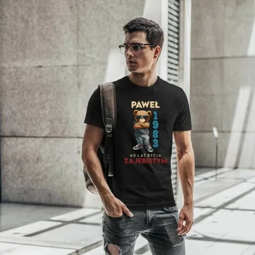 KOSZULKA PREZENT NA KAŻDE 1-99 URODZINY IMIĘ ROK na Arena.pl