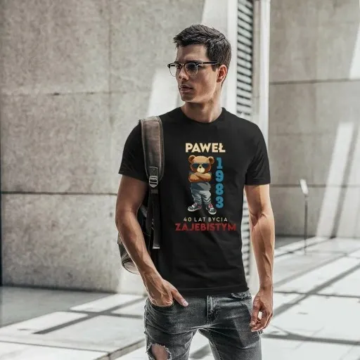 KOSZULKA PREZENT NA KAŻDE 1-99 URODZINY IMIĘ ROK zdjęcie 9