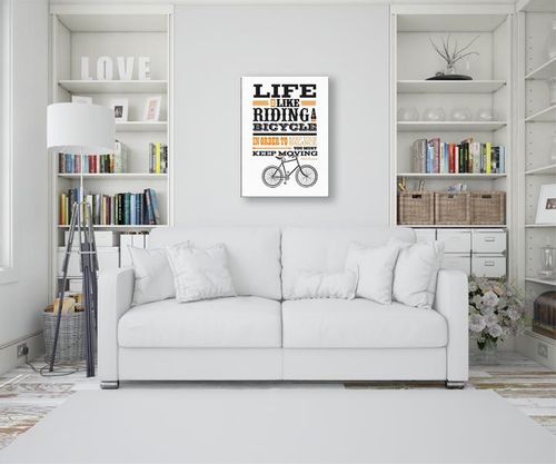 Asintended Riding A Bicycle - Obraz na płótnie 3 na Arena.pl