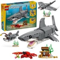 LEGO Creator 3w1 Groźny rekin i skrzynia ze skarbem Płaszczka Żabnica 31381