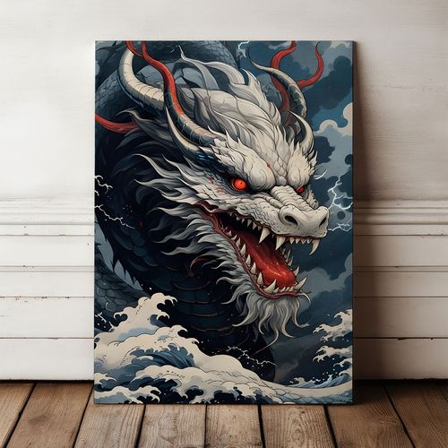 Obraz na płótnie chiński smok 70x100 cm na Arena.pl