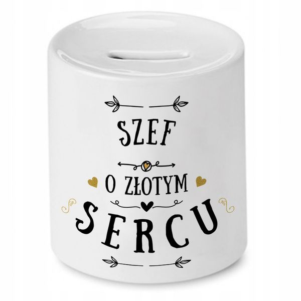 Dla Szefa Skarbonka Na Urodziny Na Prezent Z Nadrukiem Ze Zdjęciem zdjęcie 1