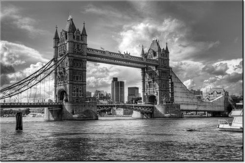 100 70CM OBRAZ PŁÓTNO TOWER BRIDGE PŁÓTNO RAMA na Arena.pl