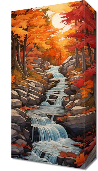 Obraz 20x40cm Jesienne Wodospady zdjęcie 1