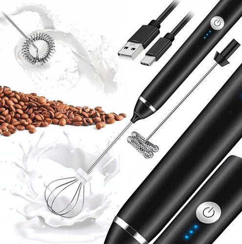 RĘCZNY SPIENIACZ UBIJACZ DO MLEKA KAWY MINI MIKSER 2w1 STAL NIERDZEWNA na Arena.pl