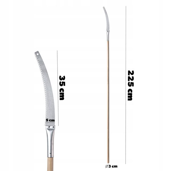 Kadax Piła Do Gałęzi z Trzonkiem Ostrze 35cm zdjęcie 3