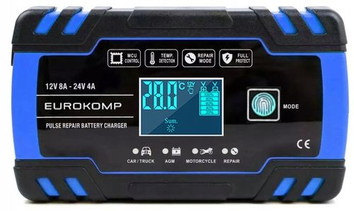 PROSTOWNIK ŁADOWARKA DO AKUMULATORA LCD 12V 24V 8A FUNKCJA NAPRAWY AKU. na Arena.pl
