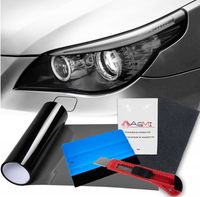 FOLIA DO LAMP ZESTAW CZARNY POŁYSK 2M