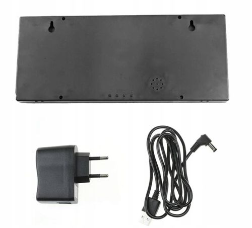 DUŻY ZEGAR CYFROWY LED 45X23 DATA TERMOMETR ALARM na Arena.pl