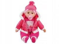 LALKA JAK ŻYWA BOBAS 45cm MÓWI butelka smoczek NEW