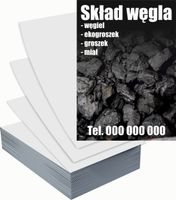 Ulotki A6 reklamowe firmowe 100szt wiele różnych wzorów SKŁAD WĘGLA