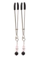 tweezers with beads silver