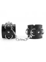 black wrist cuffs