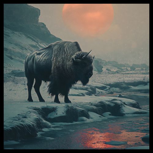 Plakat 40x40cm Żubrowy Monolit na Arena.pl