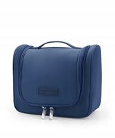 Kosmetyczka Podróżna Na Prezent Pojemna Zamek PUCCINI Granatowa