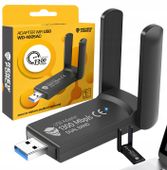 1300Mbps ZEWNĘTRZNA Karta Sieciowa WI-FI Adapter USB 3.0 DUAL 2 Anteny 5GHz