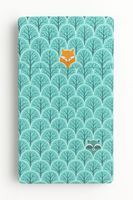 Prześcieradło bawełniane z gumką do łóżeczka 120x60 cm - miętowy las