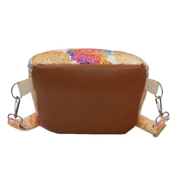 Torbo-Nerka - Brązowa i Mandale Na Białym zdjęcie 3