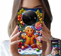 ETUI DO XIAOMI REDMI A3 - PIERNIK, CUKIERKOWE WZORY ŚWIĘTA + SZKŁO