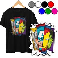 KOSZULKA DZIECIĘCA T-SHIRT Z NADRUKIEM - AVENGERS MARVEL KOLOR - XS 110-116