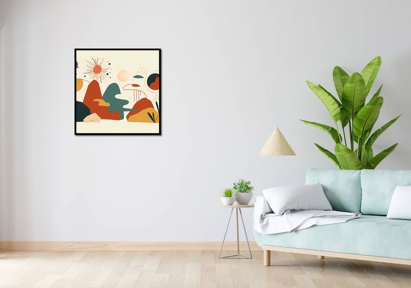 Plakat 70x70cm Kosmos Barw zdjęcie 4