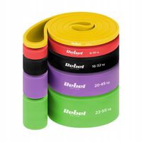 Zestaw 5 gum do ćwiczeń power band taśmy oporowe treningowe fitness