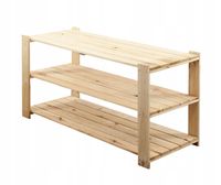 Emaga Regał na buty zabawki drewniany MAXI 3p ażurowe