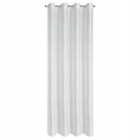 Firana gotowa na przelotkach SIBEL 140x250 biała srebrna romby