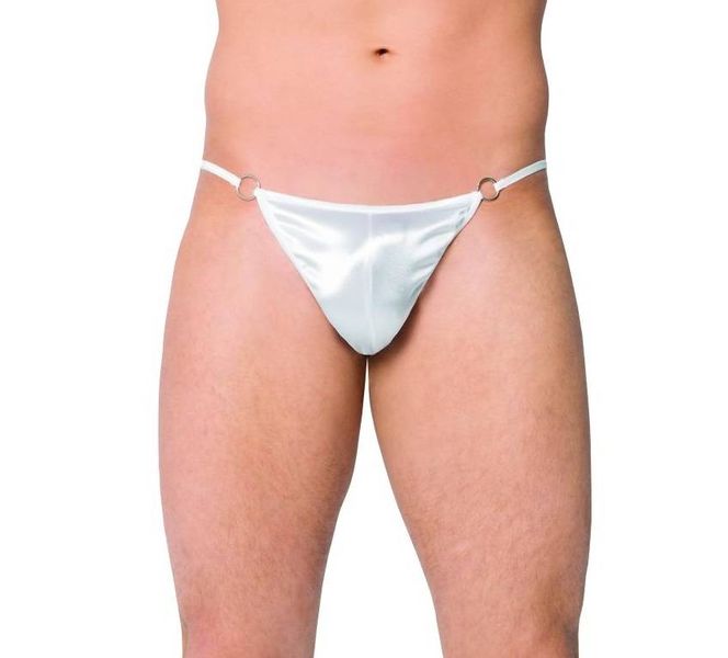Białe Stringi dla Panów - SoftLine 4420 S-L (uniwersalny) zdjęcie 1