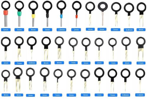 KLUCZE WYJMAKI DO DEMONTAŻU PINÓW KONEKTORÓW RADIA KOSTEK ZESTAW XXL na Arena.pl