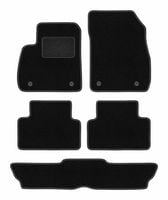 Dywaniki samochodowe welurowe do: Opel Zafira C 2012-2019 7-osobowy czarne