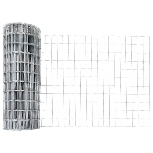 Ogrodzenie z słupkami Srebrny 0.4 x 25 m Stal na Arena.pl