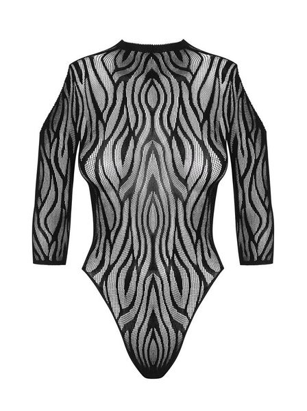 Zmysłowe Body z Długim Rękawem - Obsessive B130 XL/XXL zdjęcie 3