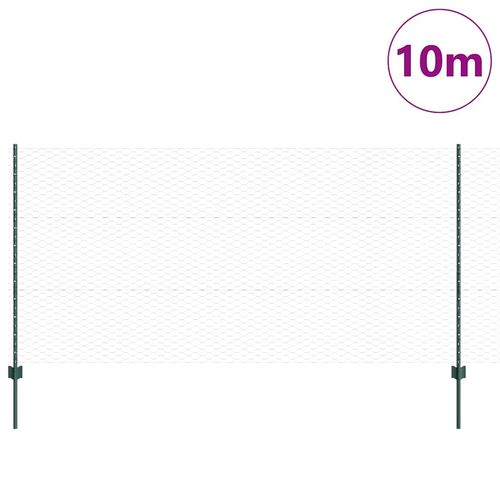 Ogrodzenie z słupkami Zielony 1.2 x 10 m Stal na Arena.pl