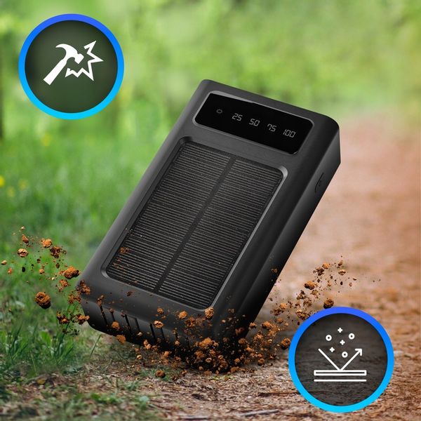 POWERBANK SOLARNY 20000 MAH KABEL ŁADOWANIE zdjęcie 3