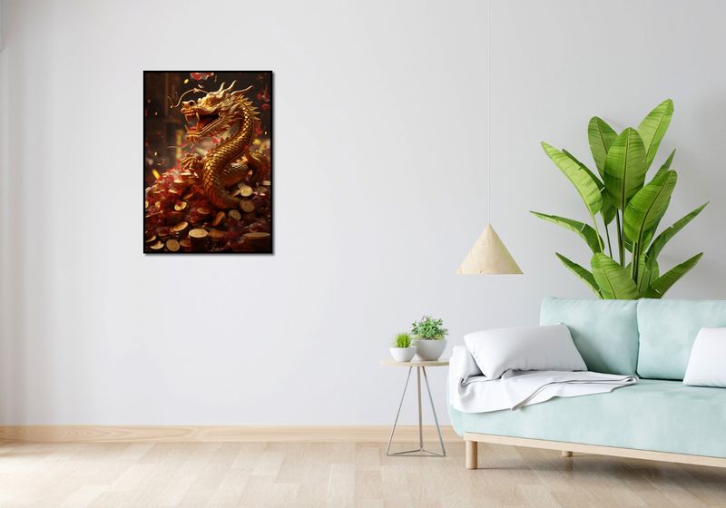 Plakat 59,4x84,1cm Smok Bogactwa zdjęcie 4