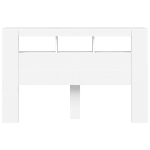 Wezgłowie łóżka z LED, białe, 160x18,5x103,5 cm na Arena.pl