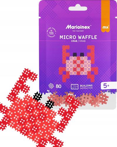 Marioinex KRAB Micro Waffle 80 elementów - mikro puzzle na Arena.pl